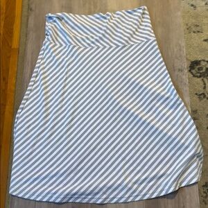 Chic Diagonal Striped Skirt